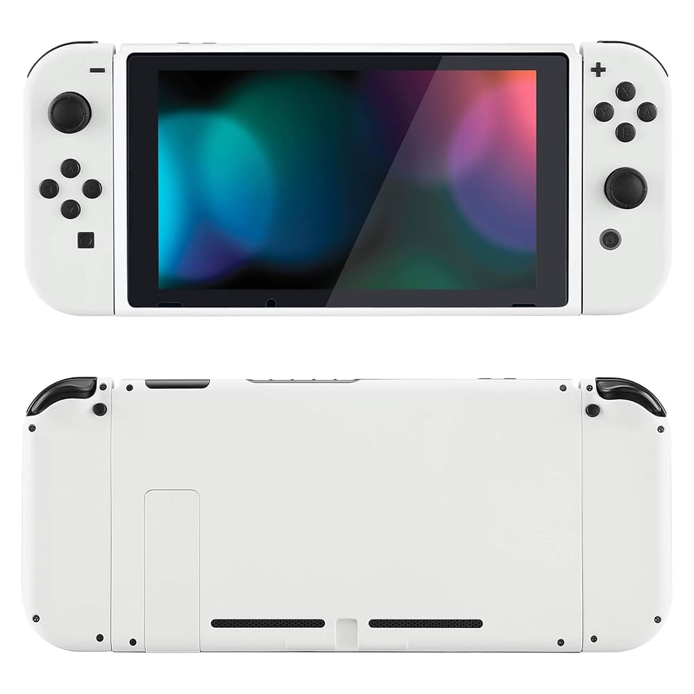 Nintendo Switch ホワイト Amazon.com: eXtremeRate White Front Back Plate for Nintendo