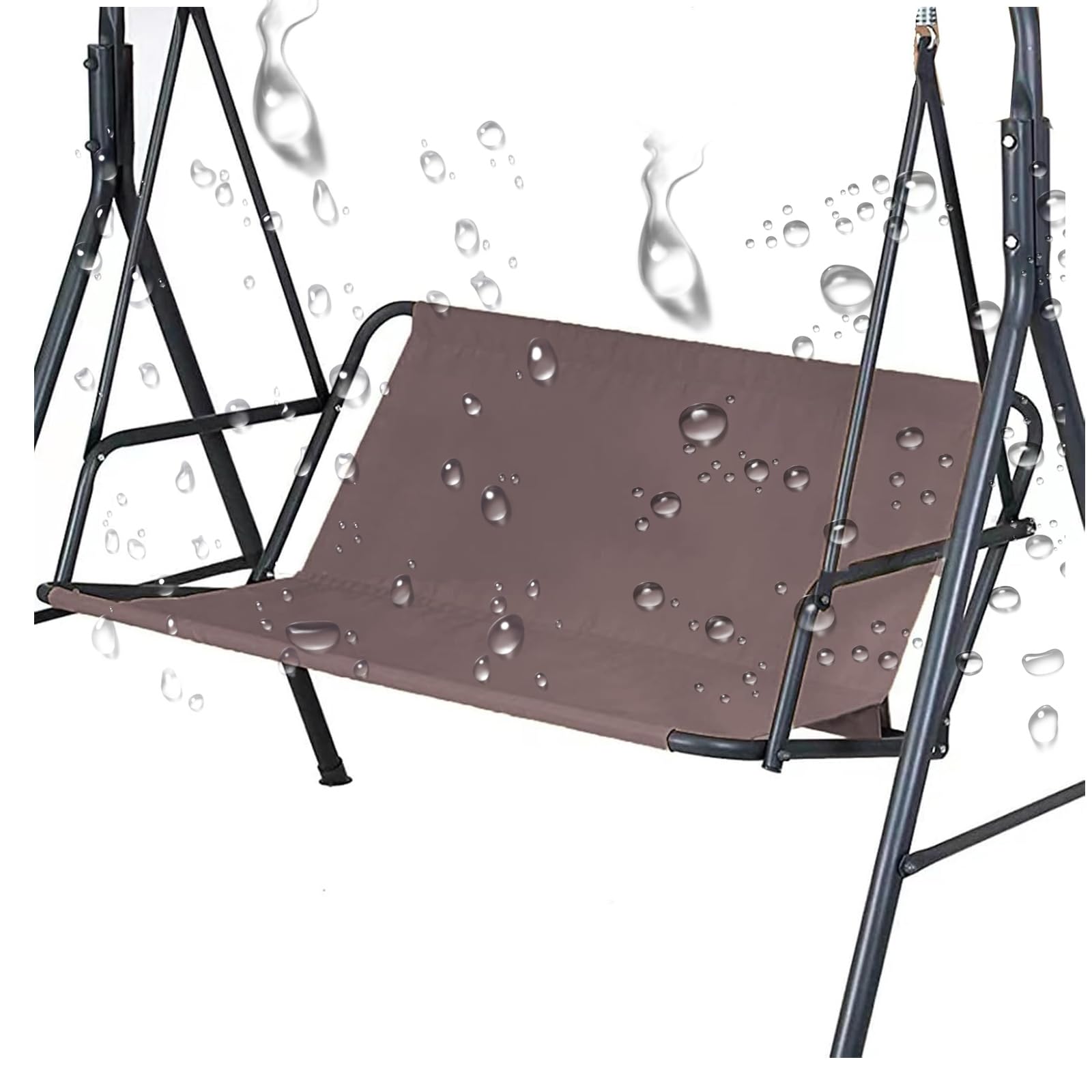 Funda de repuesto 600D Ox para columpio de 2/3 plazas impermeable marron 138x50x50