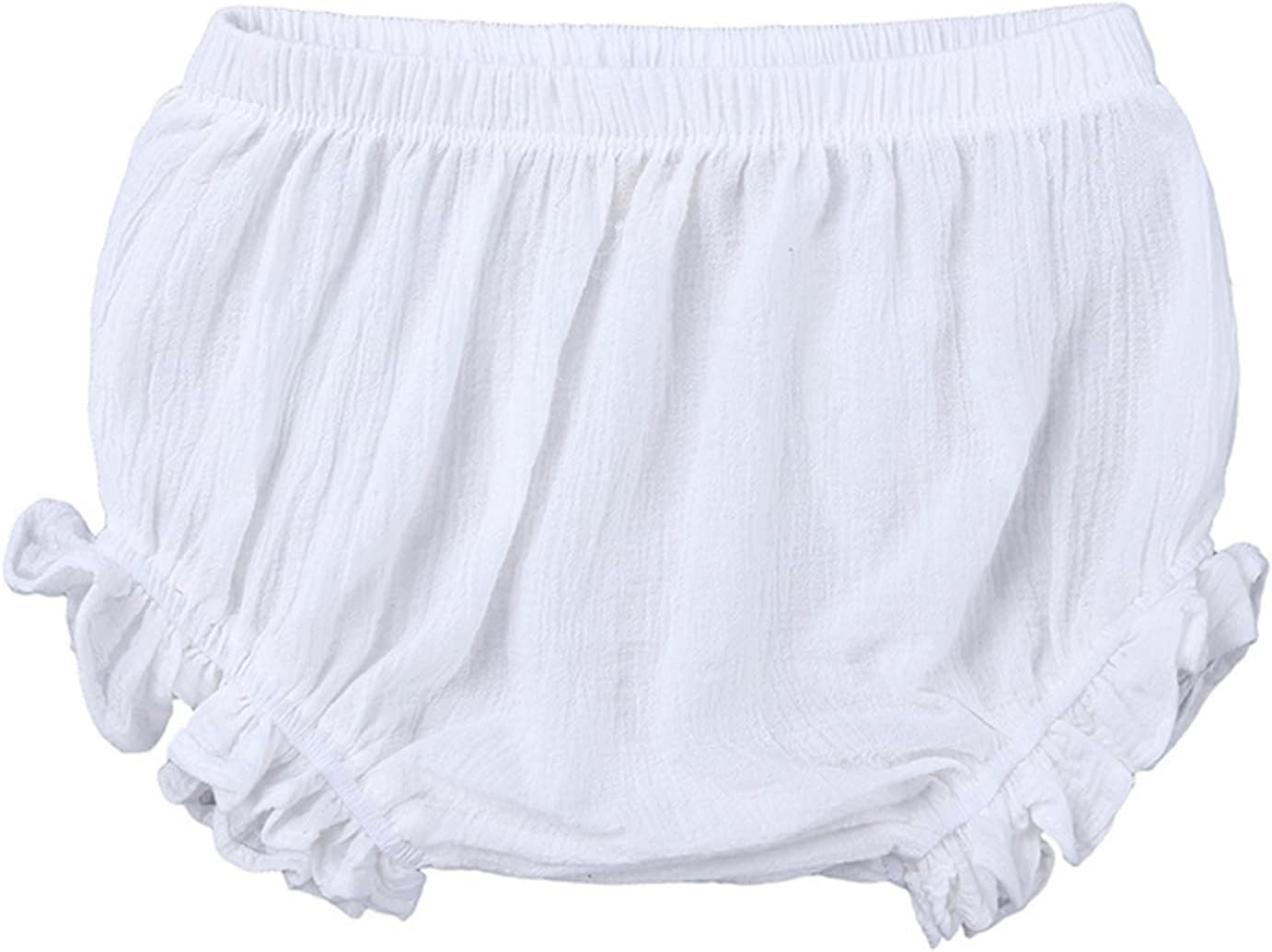 Newborn Toddler Baby Girls Boy Kids Cotton Linen Bloomer Basic Shorts Washable Reusable Diaper Cover Spring Summer