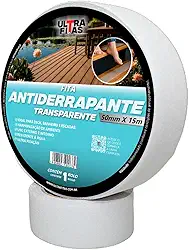 Fita Adesiva Antiderrapante 15 Metros Piso Escada Rampa Externo Diversas Cores (Transparente)