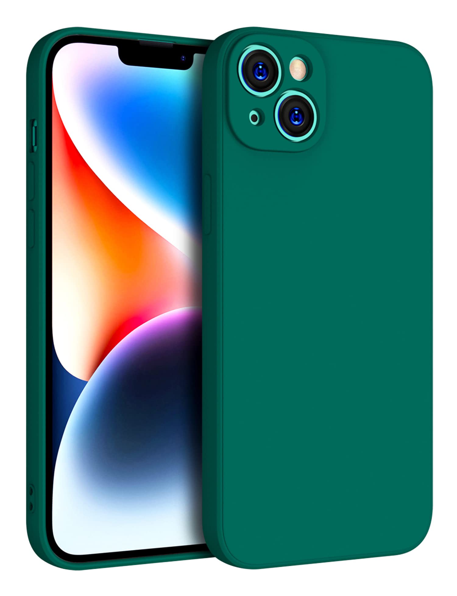 Kapa Matte Lens Protective Shockproof Flexible Back Cover for Apple iPhone 14,Slim Silicone with Soft Lining Shockproof Flexible Full Body Bumper Case (Green) (B0BDYSR5LY) Amazon Price History, Amazon Price Tracker