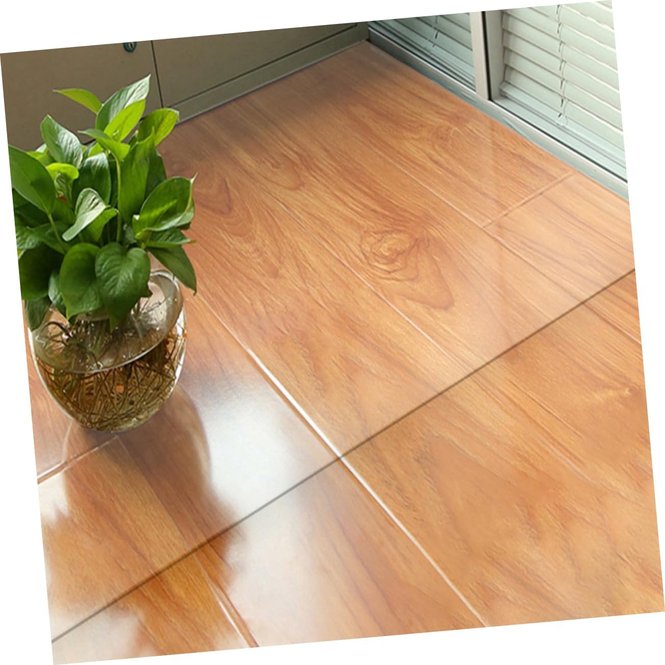 VANZACK Skid-Resistant Transparent PVC Rug Protector for Deep Pile Carpet for Living Room Easy to Clean Floor Mat