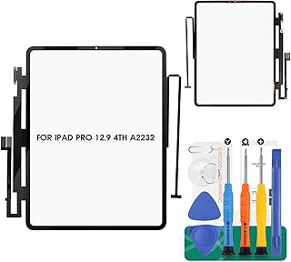 for iPad Pro 12.9 4th Touch Screen Replacement for iPad Pro 12.9 2020 Digitizer Sensor for A2069, A2232, A2233, A2229 Touch Digitizer Panel Glass Repair Parts Kits(No LCD)