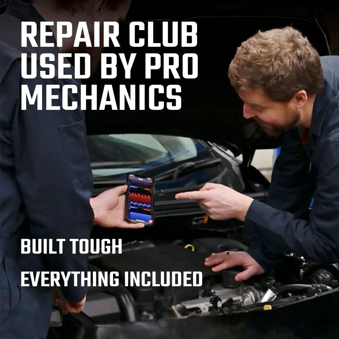 Repair Club Pro OBD II Scan Tool for iPhone and Android - No Subscription Fee - All System OBD2 Scanner All Vehicles 1996+