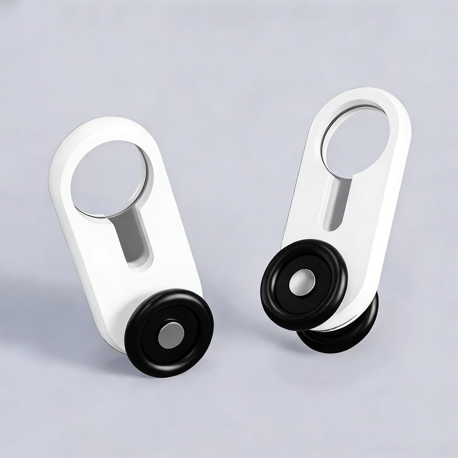 Ruedas silenciosas de acero inoxidable para rieles de cortina deslizantes, 200 piezas, fácil instalación, adecuadas para cortinas pesadas compatibles con rieles de 20-150 mm (blanco)