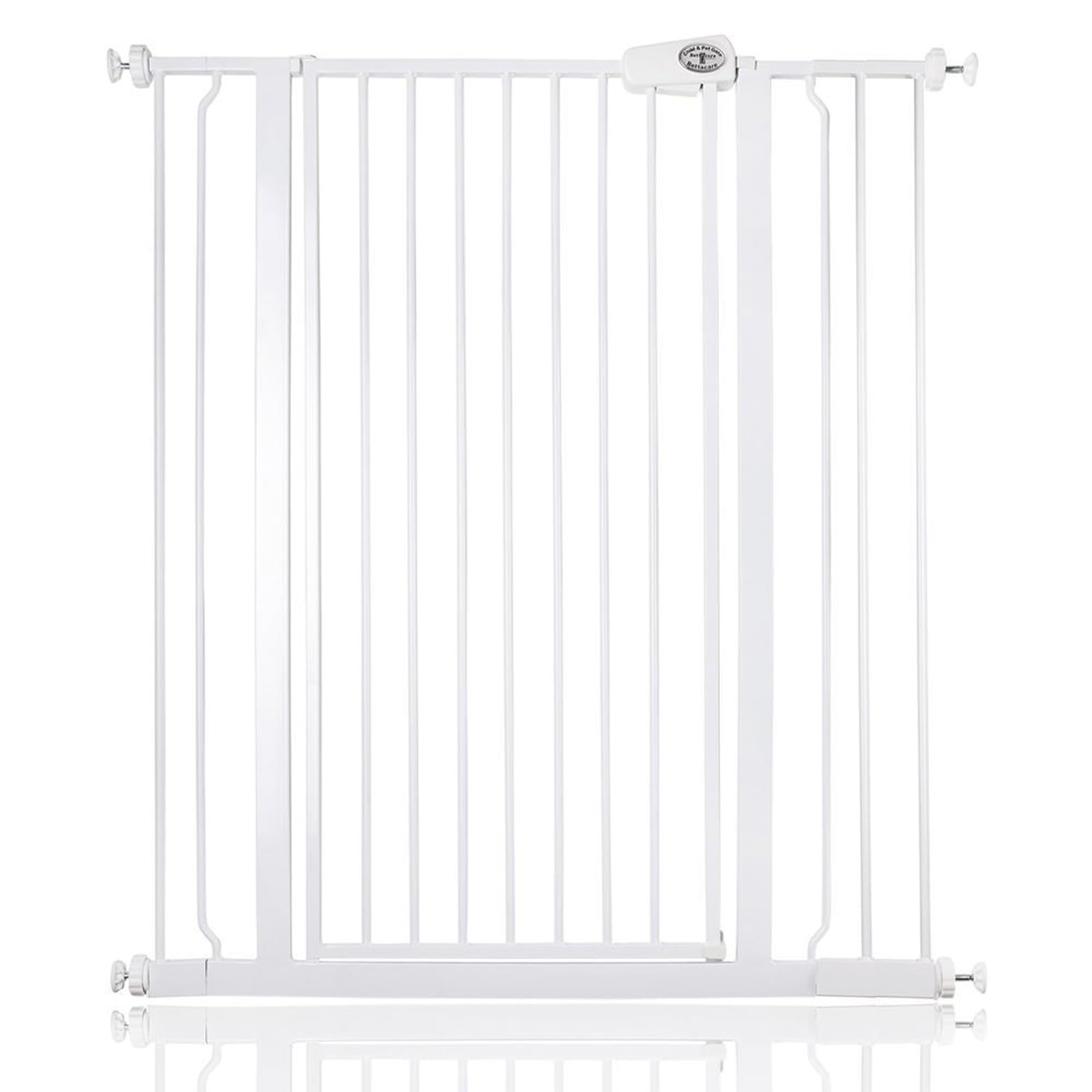 Bettacare Extra Tall Pressure Installed Premium Pet Gate, 95.3cm - 102.9cm, White, Pressure Fit Stair Gate for Dog, Safety Barrier for Puppy, Easy Installation โ image 1