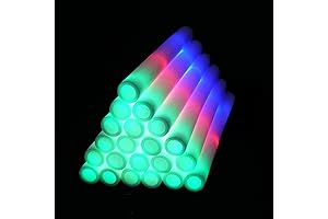Premium Foam Glow Sticks in Bulk: 50 Count for Unforgettable Celebrations