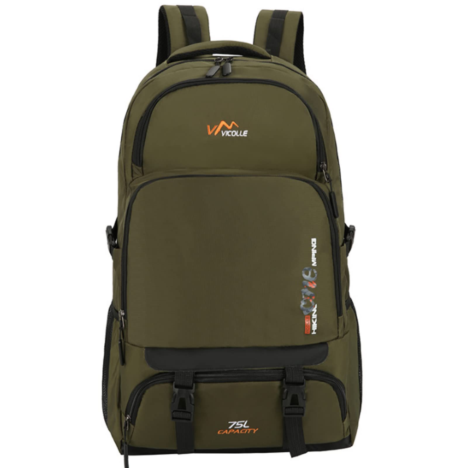 Zaino da viaggio unisex impermeabile da 75 litri Borsa sportiva Zaino da escursionismo all'aperto Zaino da campeggio per alpinismo