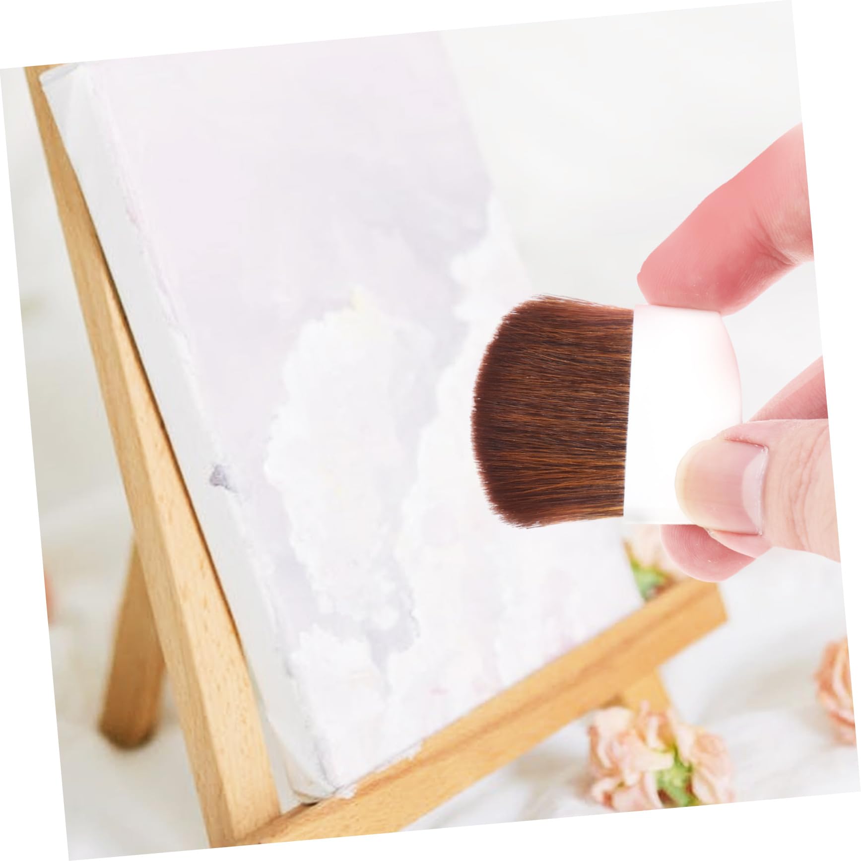 DOITOOL 5 Ensembles Ensemble De Pinceaux Peinture Art Petit Brosse De Détail en Nylon Brosse Aquarelle Détails Pinceau Aquarelle De Voyage Pinceau pour Dessiner Blanche Fibre 10 Pièces * 5