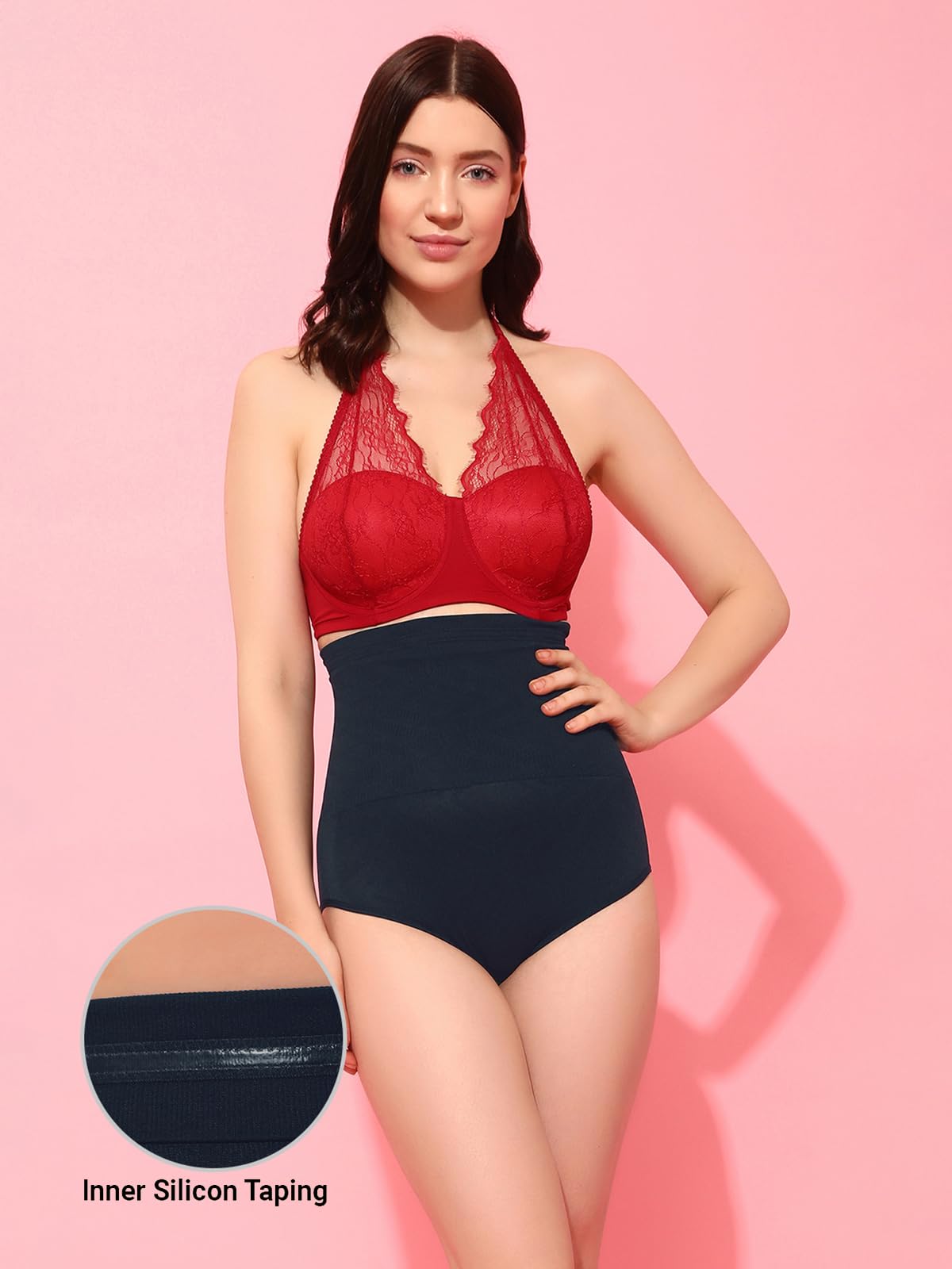 Clovia Damen Bauchgurt mit Silikongriffen