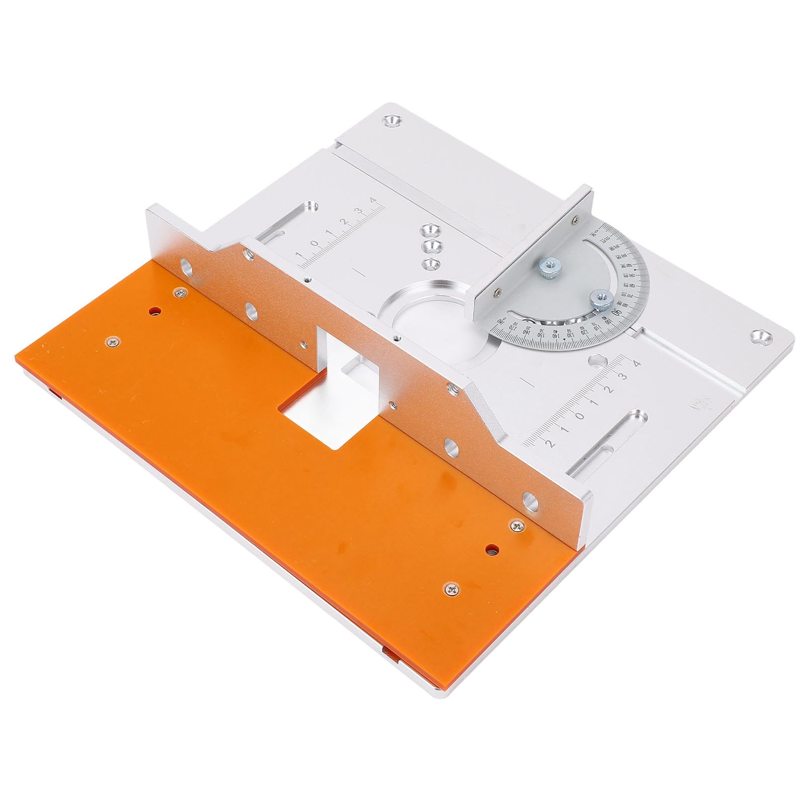 Aluminiowa Płyta Routera Wydajny stół do Obróbki Drewna do Maszyny do Przycinania, łatwy w Użyciu dla Stolarzy Wentylatory DIY Aluminium 8 Mm z [Przycinanie Stołu, Fazowanie rowków]
