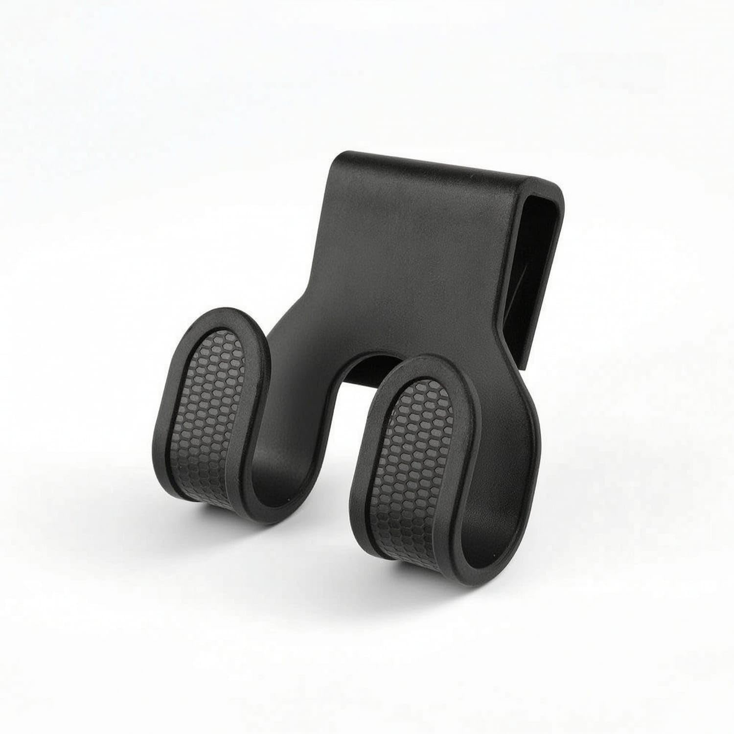 No-Drill Double Hook with Clamp Compact Motorcycle Hook Textured Hardware Space Saving for Commuters, Motorcyclists, Motorcycles, Black-image-42