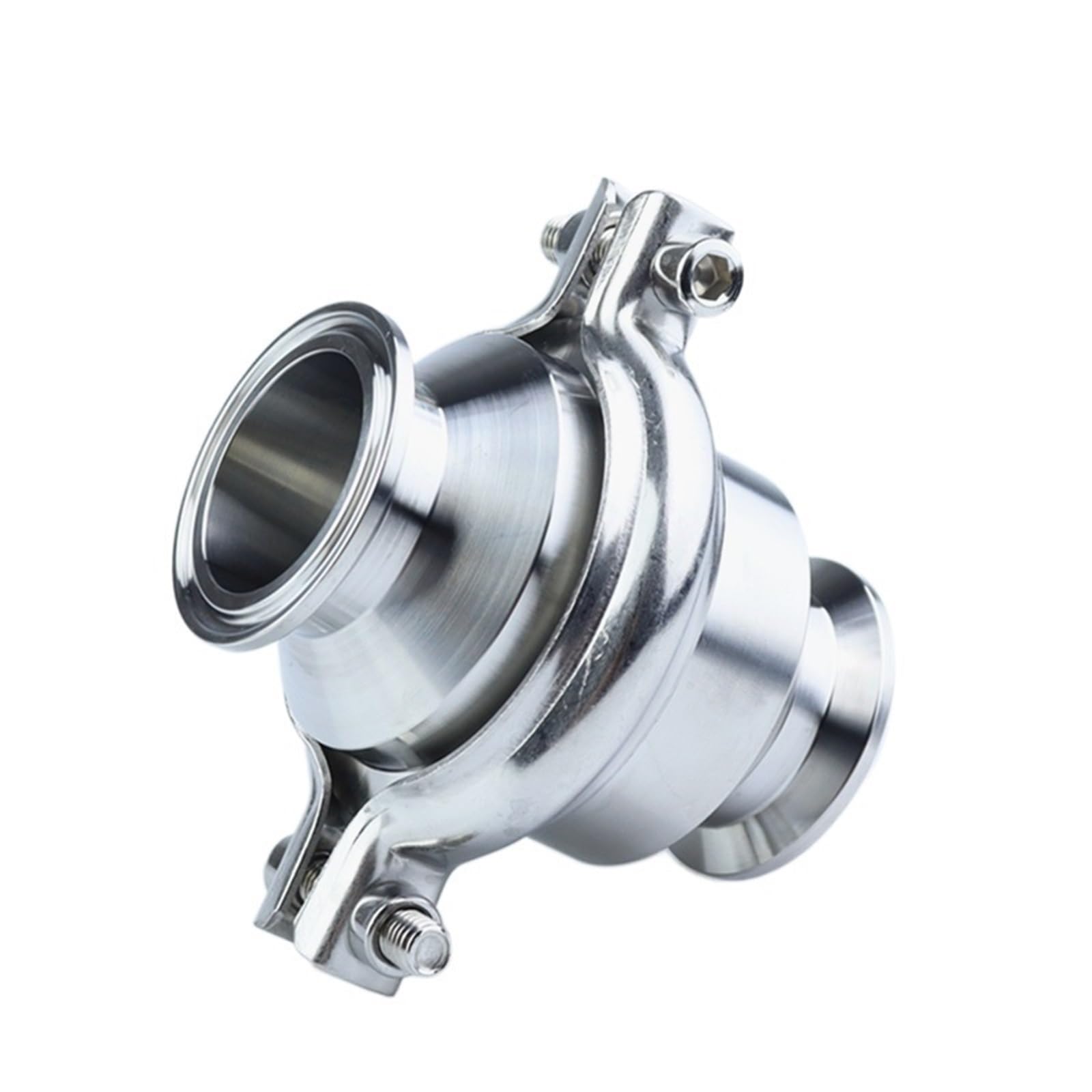 SAHUL 1pcs 304 Stainless Steel Tri-Clamp Check Valve, 19mm-76mm, Vertical Installation(57mm x Ferrule 77.5)
