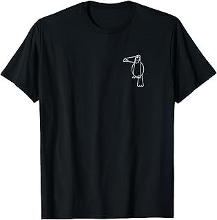 Toucan Icon Minimalist Graphic Tee Shirt T-Shirt