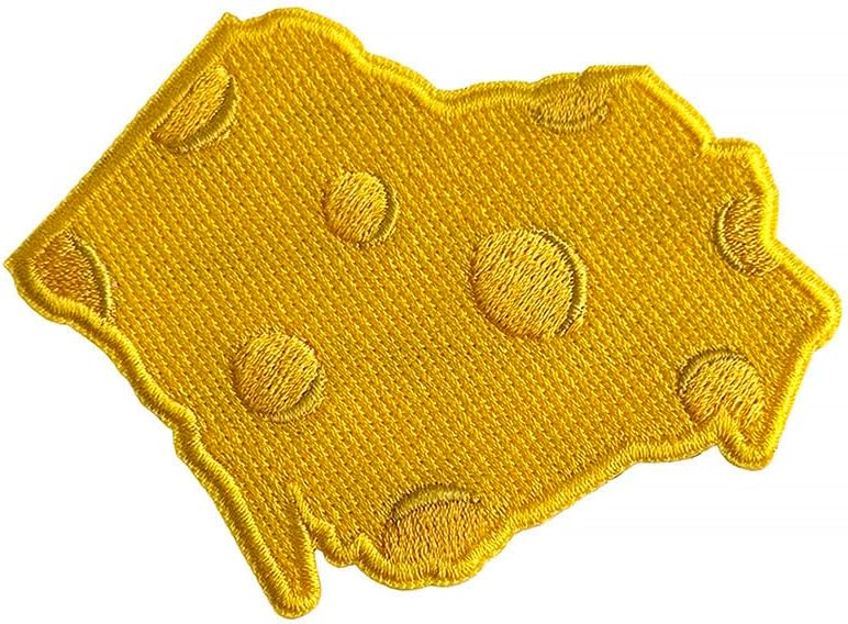 Wisconsin Cheese Logo Iron On Embroidered Patch