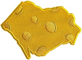 Wisconsin Cheese Logo Iron On Embroidered Patch