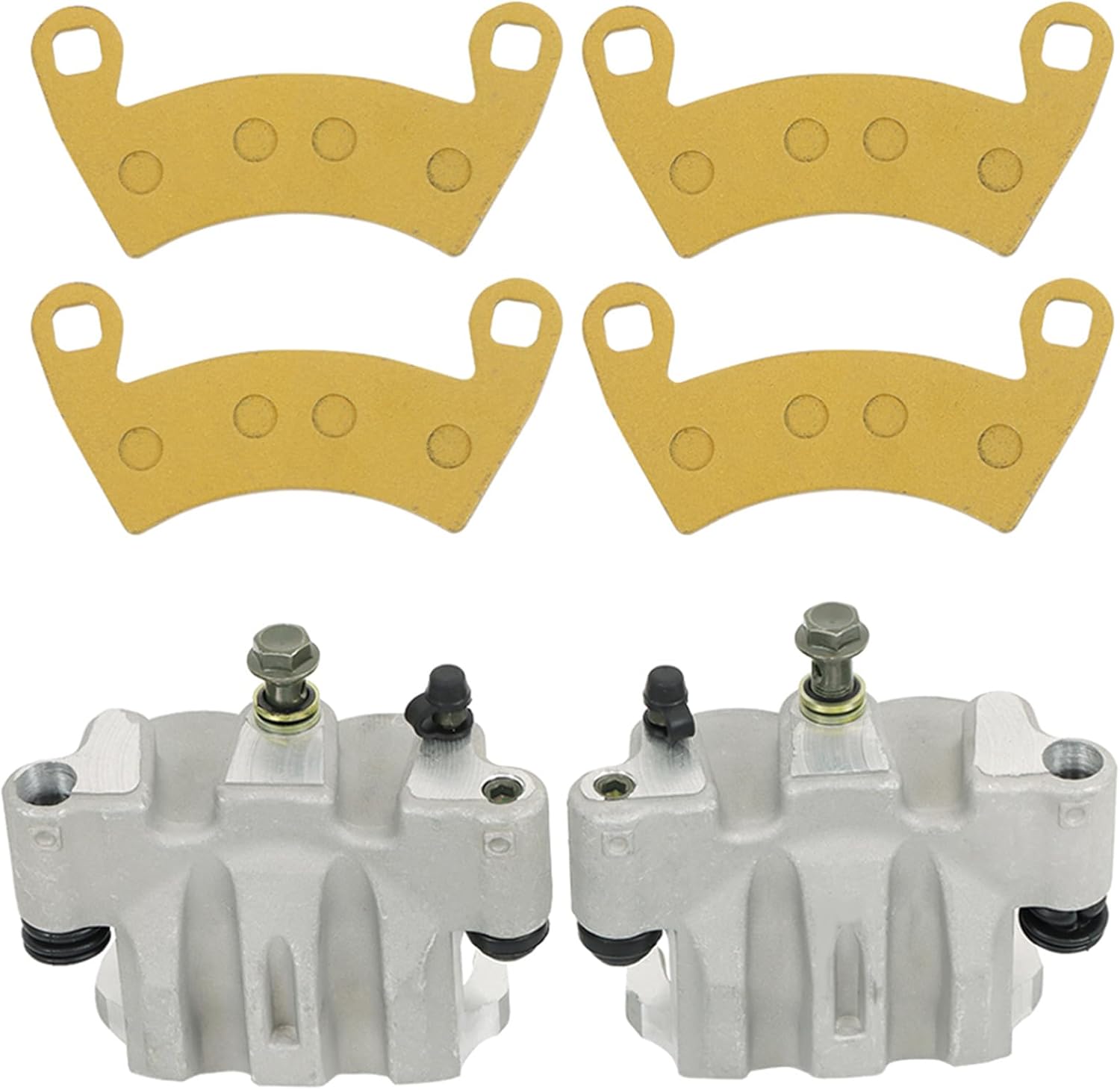 munirater Front Left Right Brake Calipers with Pads Replacement for Crew XP 900 / XP 1000