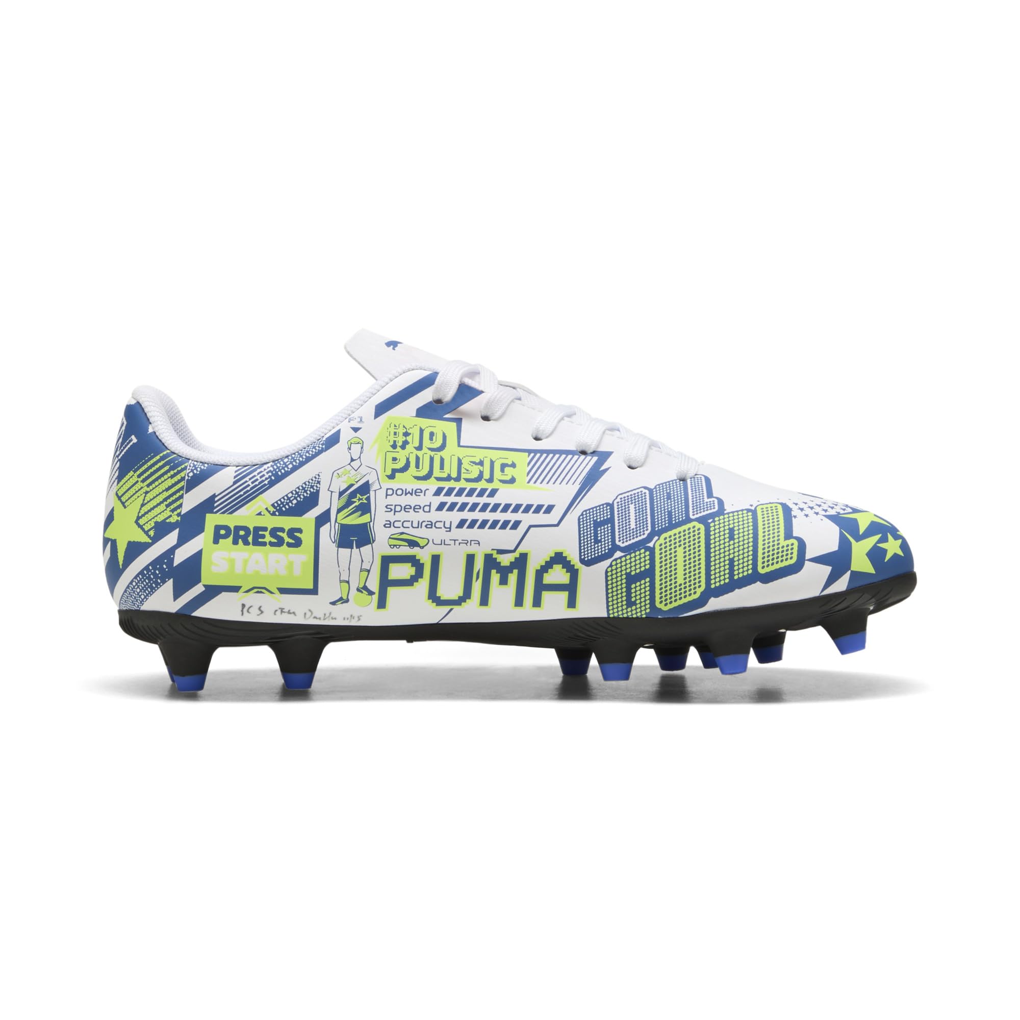 Puma Unisex-Child Christian Pulisic Legacy Ultra Firm, Artificial Ground Soccer Cleats