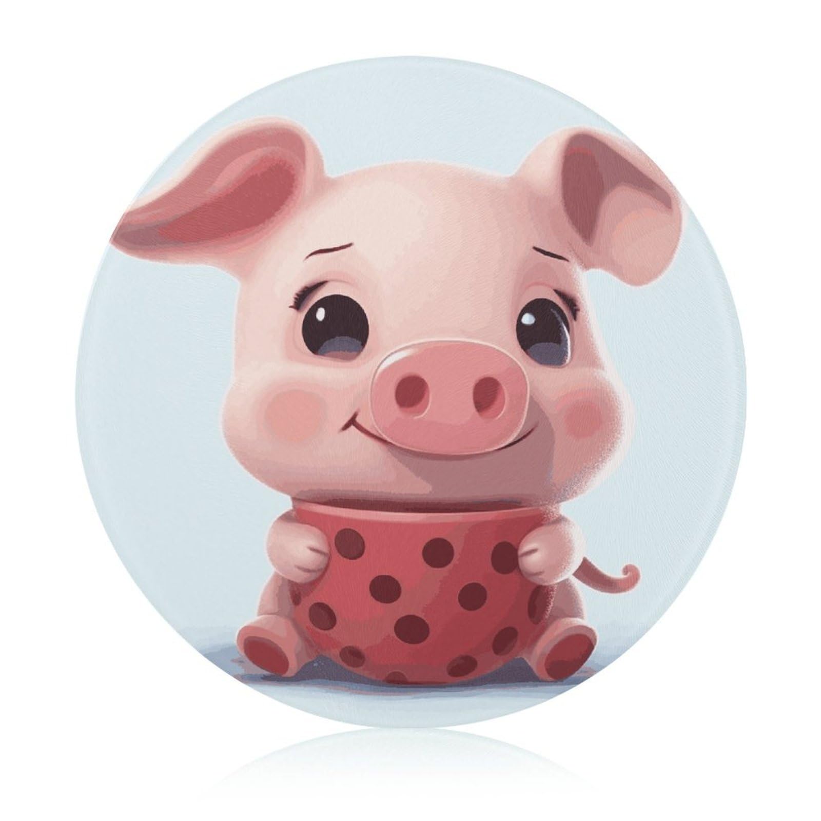 Smiling (21) tablas de cortar redondas fáciles de limpiar, tablas de cortar para cocina de tamaño grande 7.9, tablas de cortar esenciales de cocina convenientes para carne y verduras