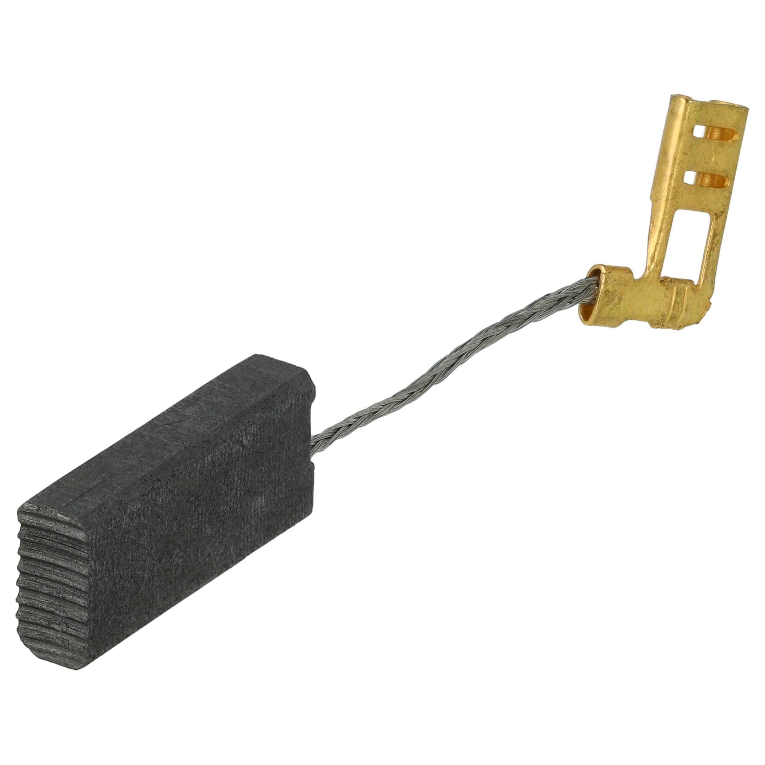 Vhbw 2x Spazzola Carbone 6,5 X 13,5 X 16,5mm Compatibile Con Makita HM 1242 C Hm 1202 C Hm 1400 Hm 1300 Hm 1200 K Sega Circolare Molla 86321867