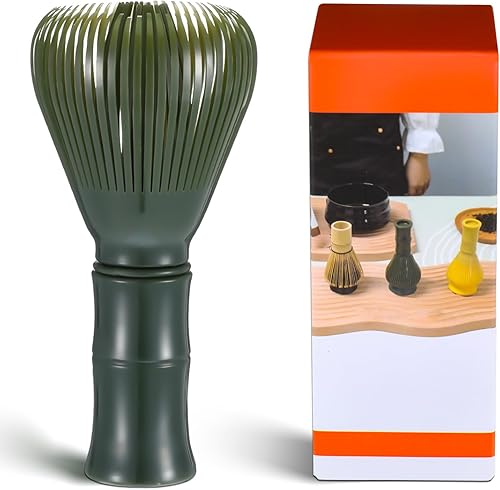 Batidor tradicional de matcha reutilizable, batidor de matcha Chasen, apto para lavavajillas, agitador, cepillo mezclador, auténtico japonés para