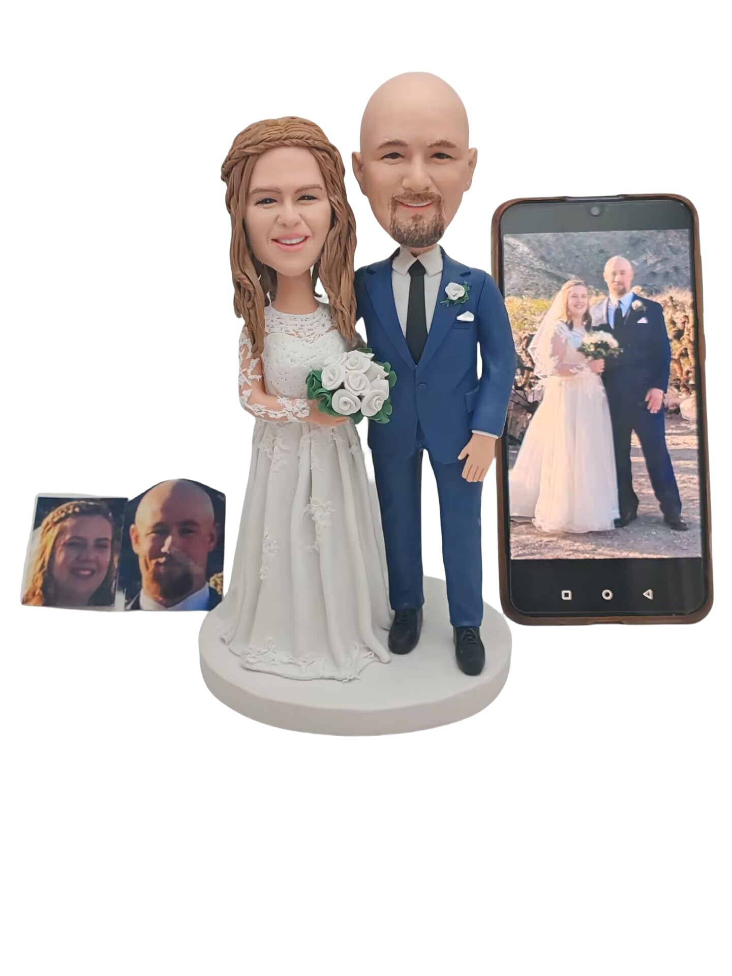Custom Wedding Bobbleheads Cake Topper – Figure Bobblehead