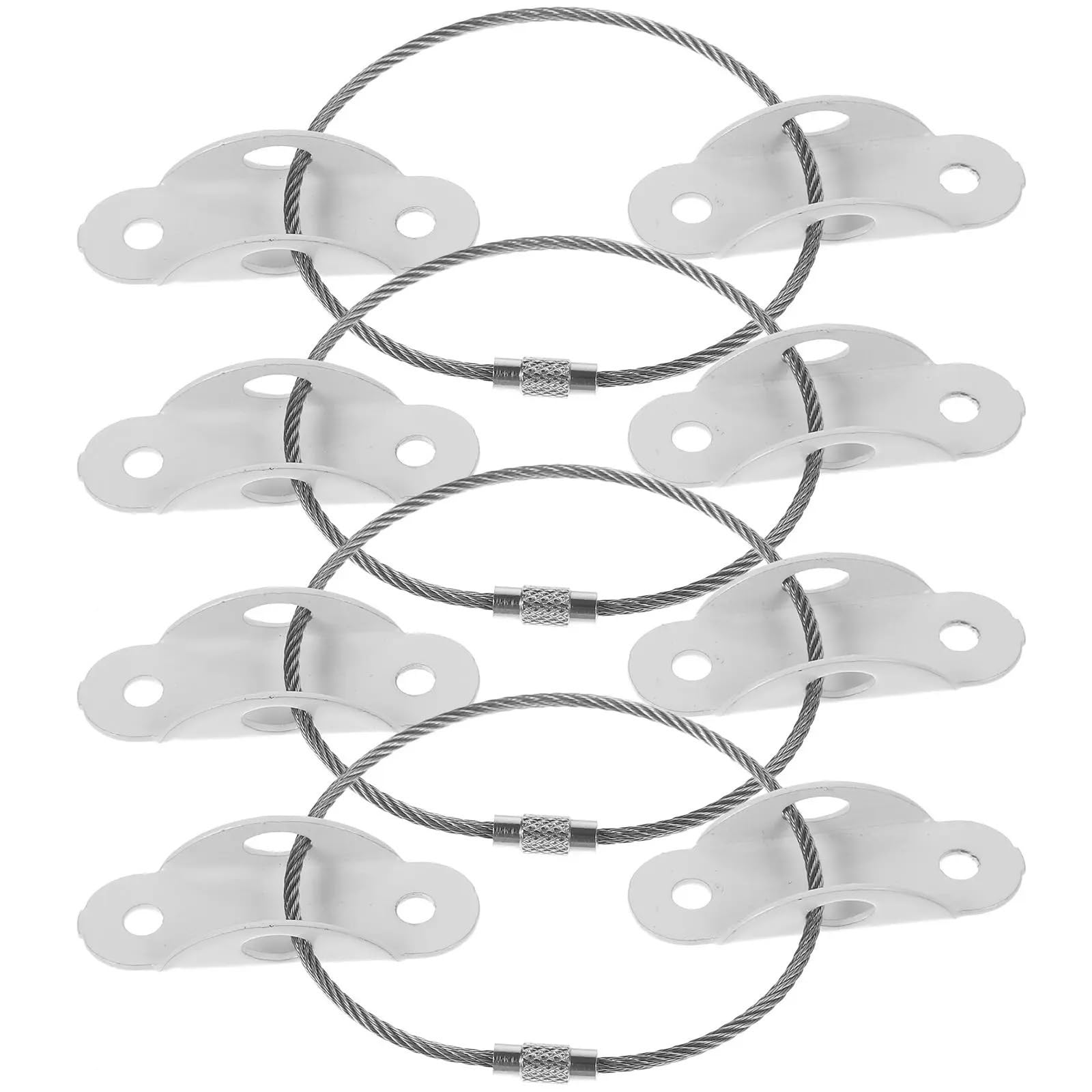 Correas antivuelco para muebles, Kit antivuelco for muebles, anclaje de pared, 40 Uds., negro, blanco, varios tamaños(Black)