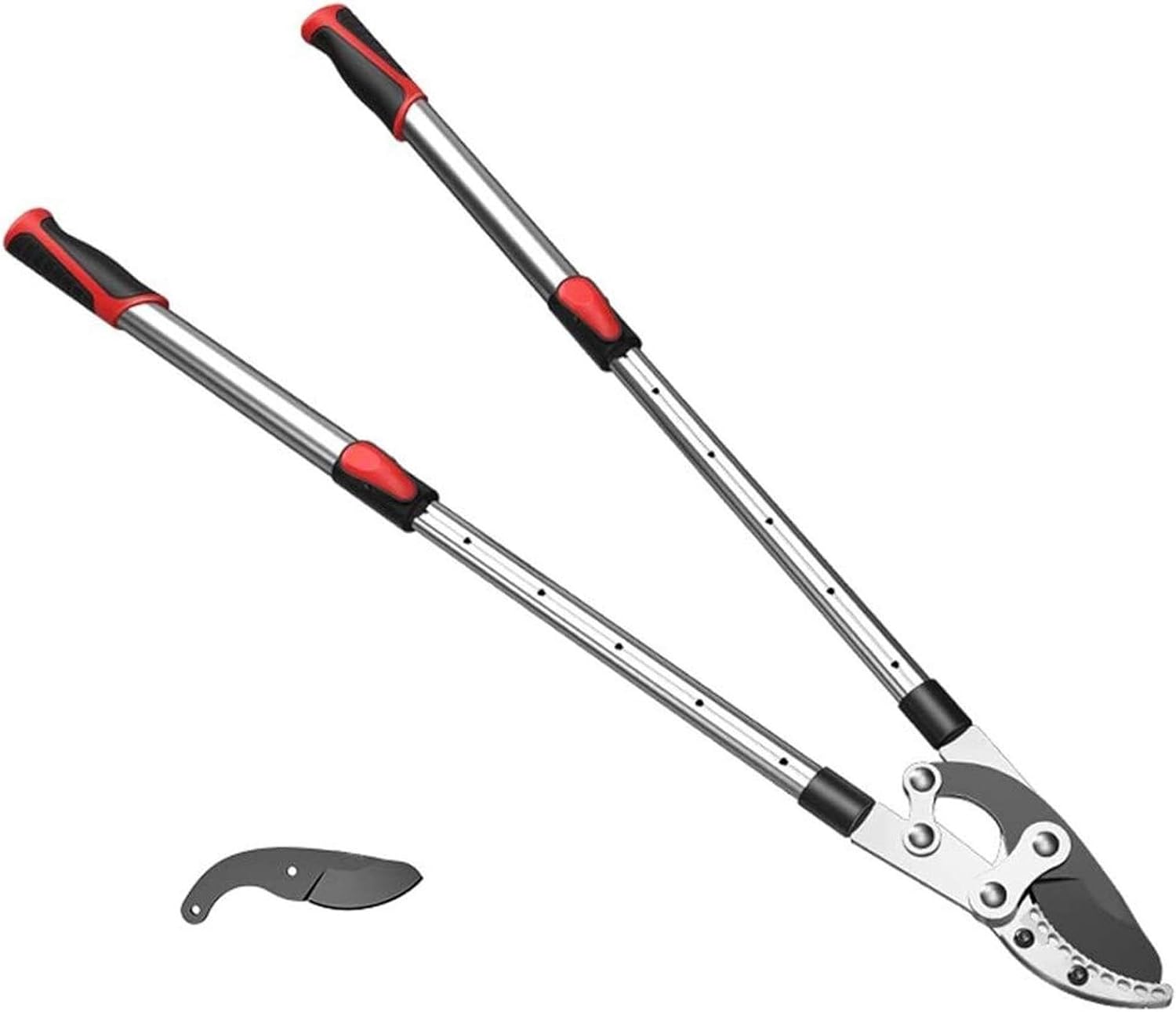 Garden Loppers Long Handle Telescopic Anvil Loppers, Easy Cut, Extendable 69-103Cm Garden Pruner, 60Mm Cutting Capacity Bypass Lopper Quality Gardening Tool,1×Blade