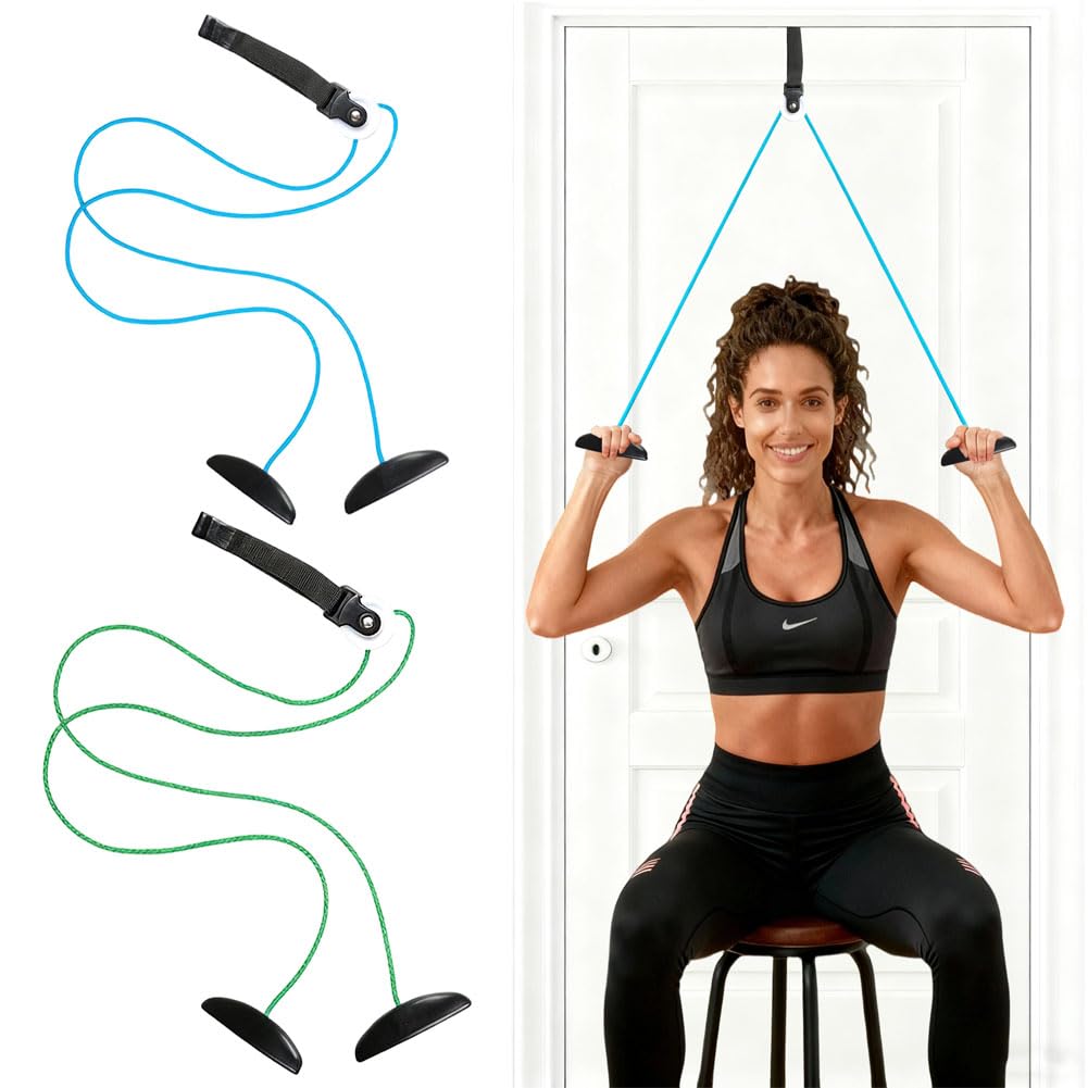 flintronic 2Pcs Shoulder Pulley, Shoulder Pulley Over The Door for Physiotherapy, Exercise Pulley System for Rotator Cuff Recovery, Improve Flexibility Stretching
