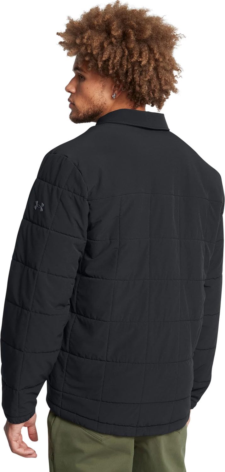 Under Armour 1387030-1-MD UA Expanse Quilted Shacket Black MD