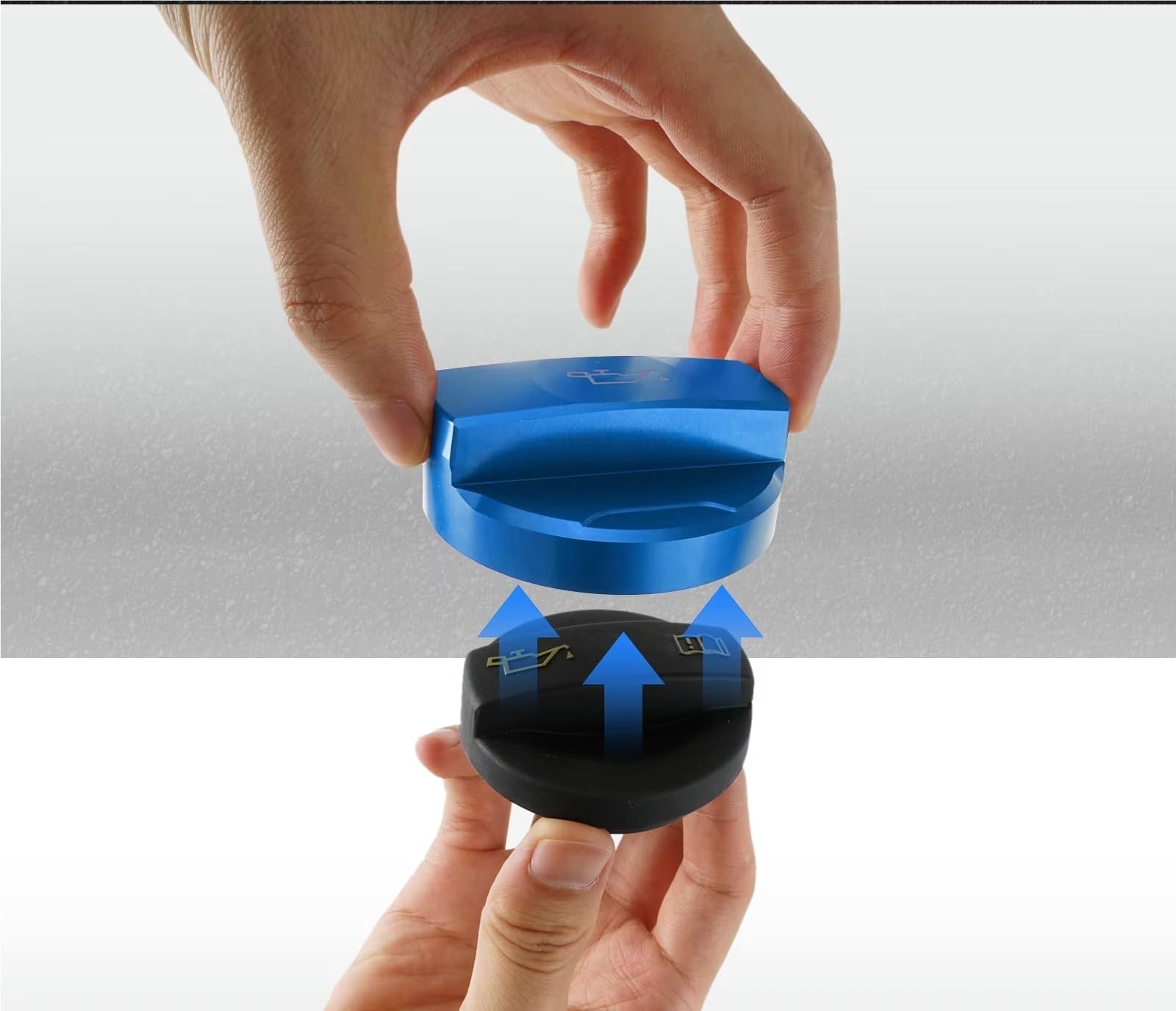 Tapón de llenado de aceite de motor Para SEAT Para Skoda BEVINSEE Tapón Llenado Aceite Tapón Aceite Motor Accesorios Repuesto Tapas Cubierta Accesorios Repuestos 1 Pieza(Blue)