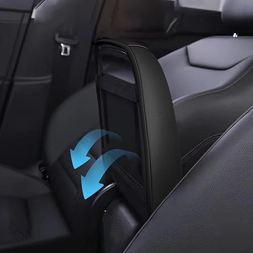 Miniatura 4 de AOMSAZTO Funda para Reposabrazos para Honda Civic 2006-2011 Negro con Costuras Rojas