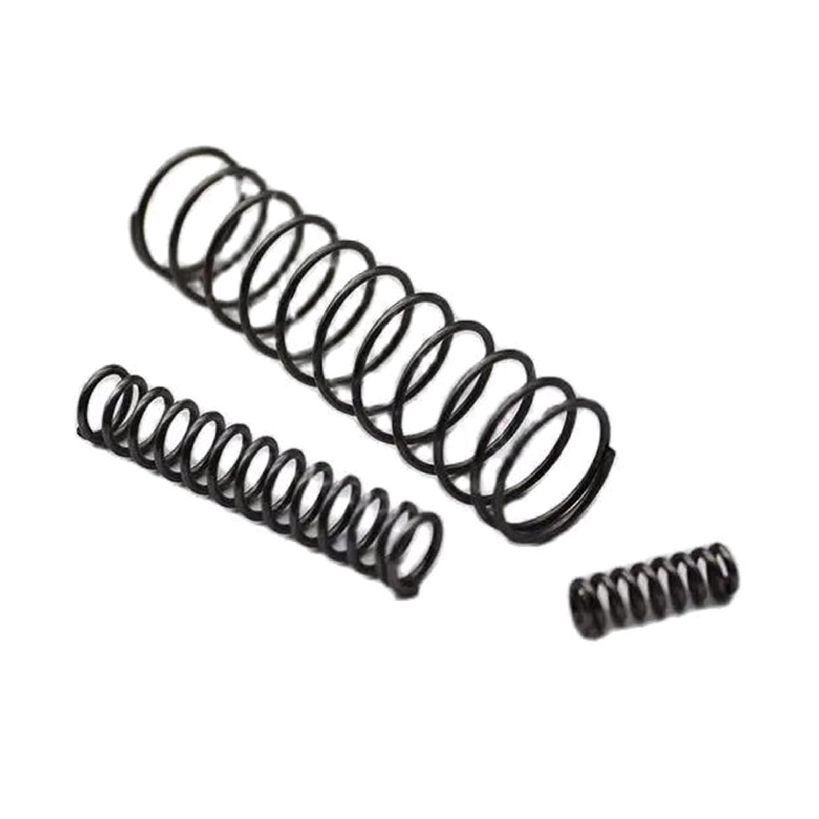 Produktbild von 10 Stück Druckfedern Aus Federstahl – 1 Mm X 6 Mm X 35 Mm, Schwarz – Vielseitig Einsetzbar Für Technik & Handwerk