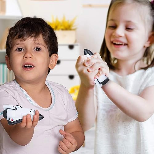 Miniatura 5 de ArtCreativity Squish Space Shuttle - Juego de 2, juguetes para aliviar el estrés con temática espacial exprimible de 4.75 pulgadas para niños,