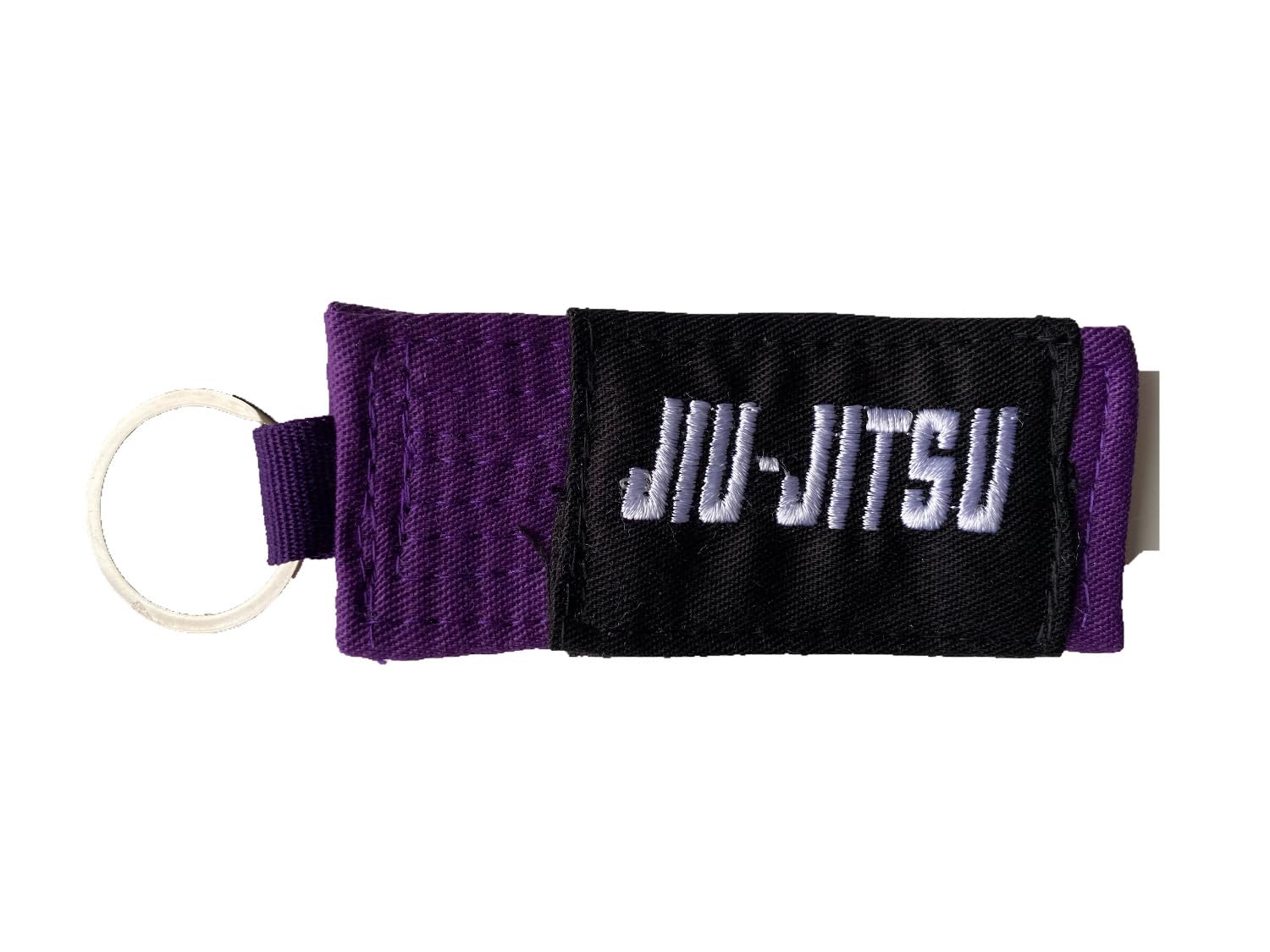 Oss-Bjj Combat Sports Unisex Purplebelt Bjj Jiujitsu Rank Keychain Accessories Brazilian Jiu Jitsu Gear All Belt Rankings Gift Key Chain, One Size