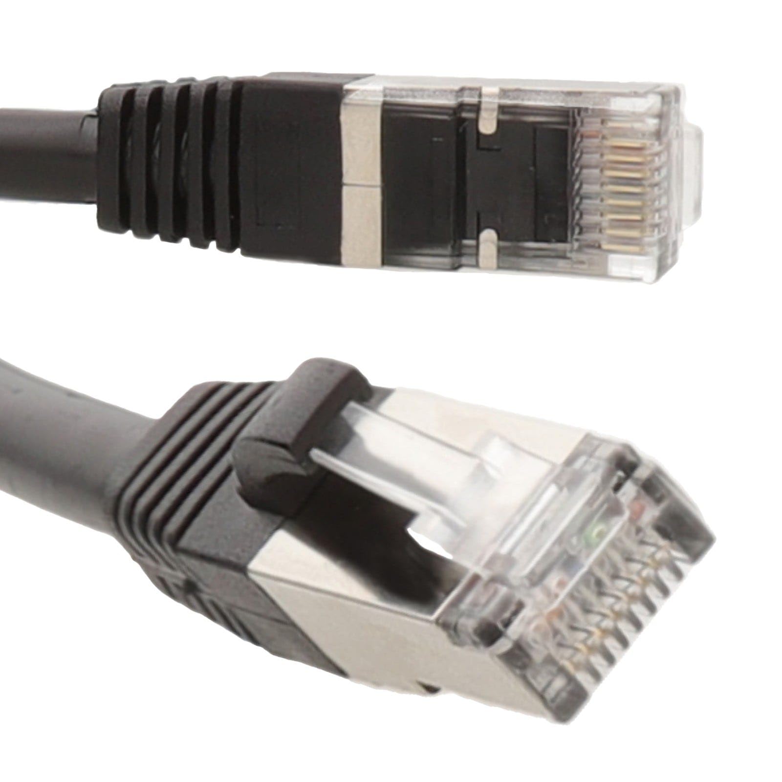kenable Cavo di Rete CAT6A Esterno SSTP in Rame 10 Gigabit Ethernet da Esterno 25 m [25 metri/25m] Nero