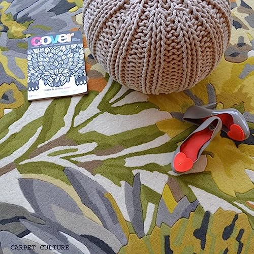 Image of Carpet Mahal Handmade Handwoven Tufted Made of 100% Soft Blended Wool Export Quality Carpets with 1 Inch Thickness (12x15 Feet) Color Multi