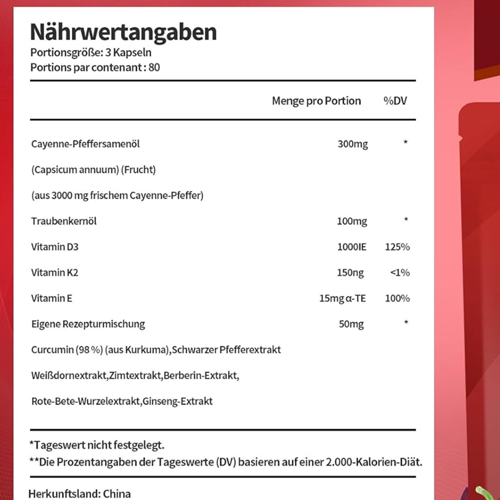 Cayenne Pfeffer Komplex –12-in-1 Formel, Cayennepfeffer-Softgels, 240 Softgel-Kapseln – Mit Kurkuma, Weißdorn & Rote Bete – Hochwertiger Pflanzenextrakt-Komplex (3 Beutel)