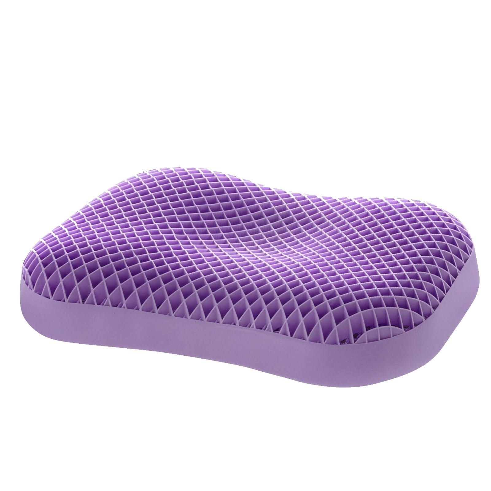 Kissenkern Aus Wabenlatex, Waschbarer Einsatz Aus Pektin-Gel, Ergonomische Nackenstütze für den Schlaf, Atmungsaktiv Und Kühlend(Purple)