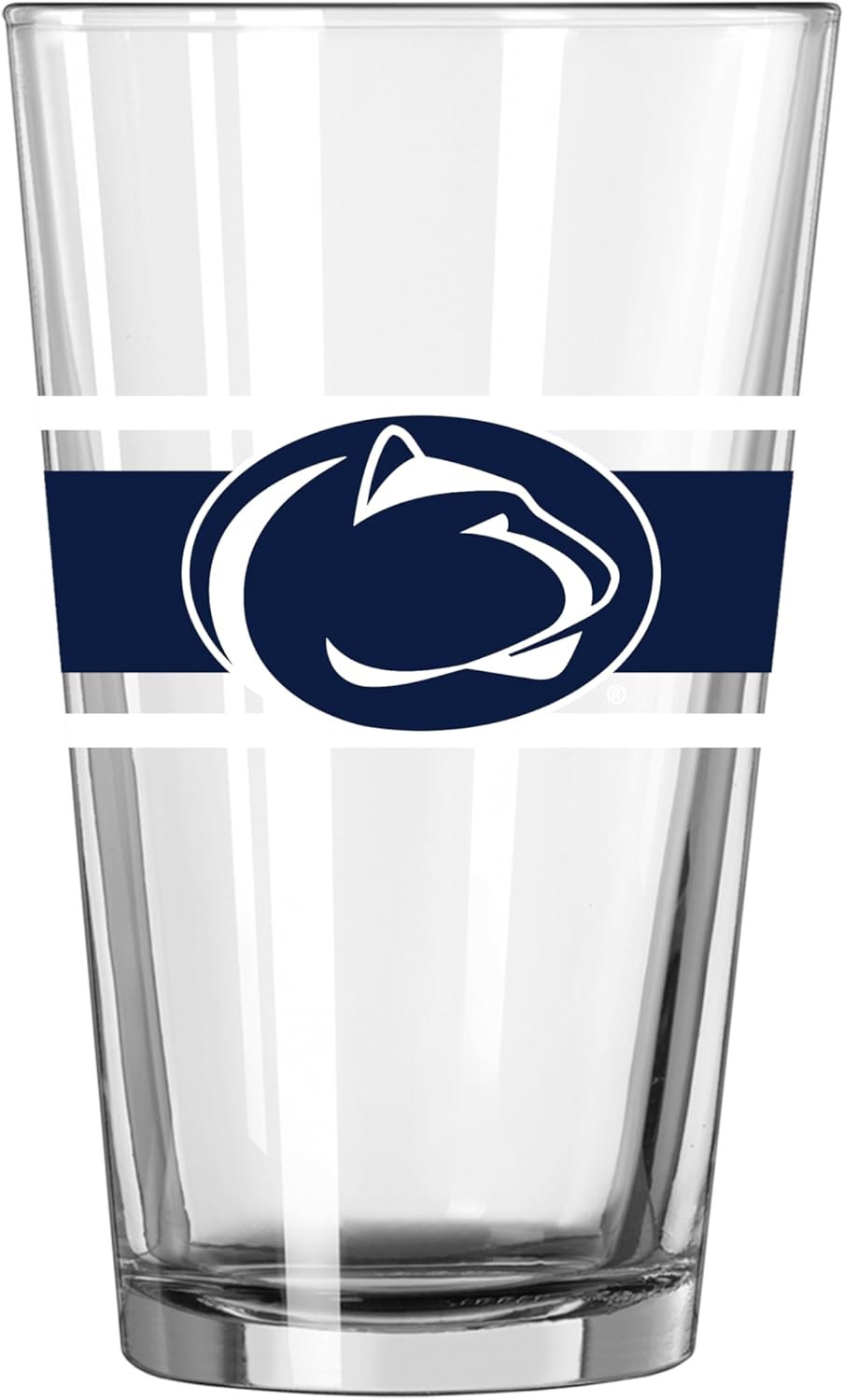 Logo Brands NCAA 16 oz Pint Glass - Durable Glass With Bold Team Color– Chip-Resistant Rim Drinkware For Fans, Tailgates, Home Bars & Everyday Use
