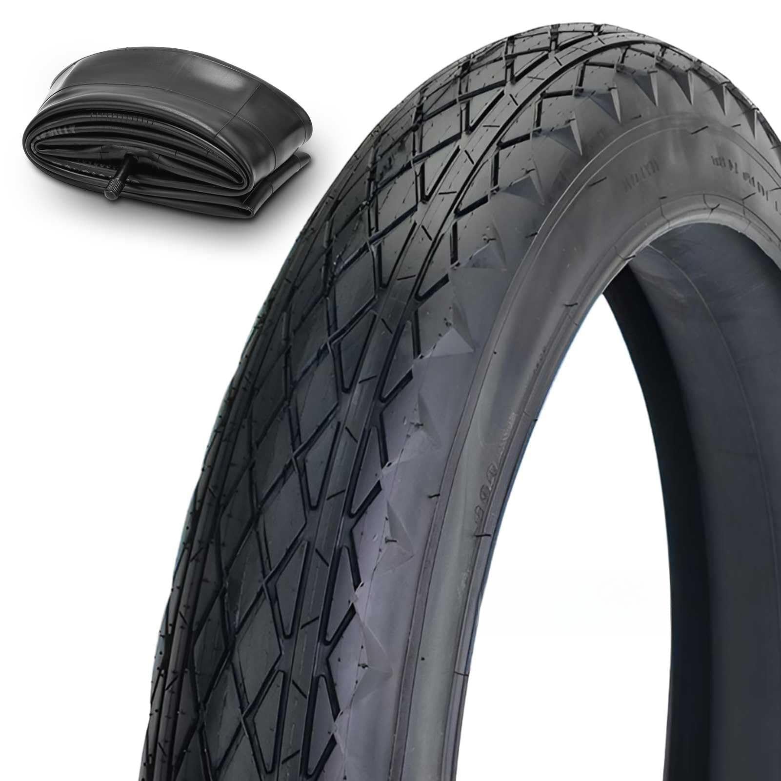26x3.0 Opona Tłusta Przeciwprzepuklinowa dla Rowerów Górskich i Elektrycznych, Wszystkie Tereny, 26 3.0 Gotowa do Tubeless, Kompatybilna z Felgami 26 Cali(TIRA AND TUBE SET)