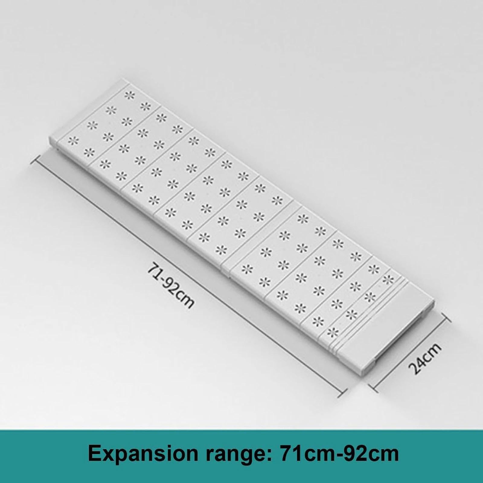 Separador de armario expandible, estante telescópico ajustable en acero al carbono, organizador que ahorra espacio para armario, cocina, baño