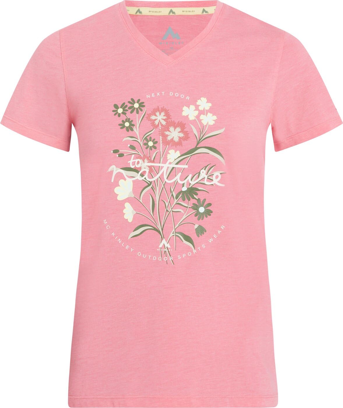 Mckinley Women's NATA II T-Shirt, Melange/Pink, 46