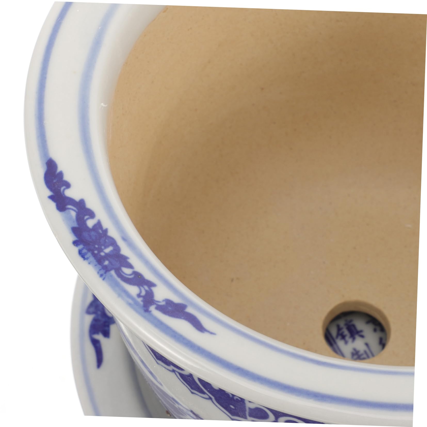 VANZACK Wykwintne Rzemiosło Duża Ceramiczna Doniczka Bonsai Z Tacką Do Roślin Domowych