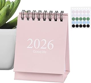 小型デスクカレンダー | 2026年1月から2027年7月までのプランナー - スタンディングカレンダー,家庭、学習、ワークステーション、寮、図書館、カウンター用