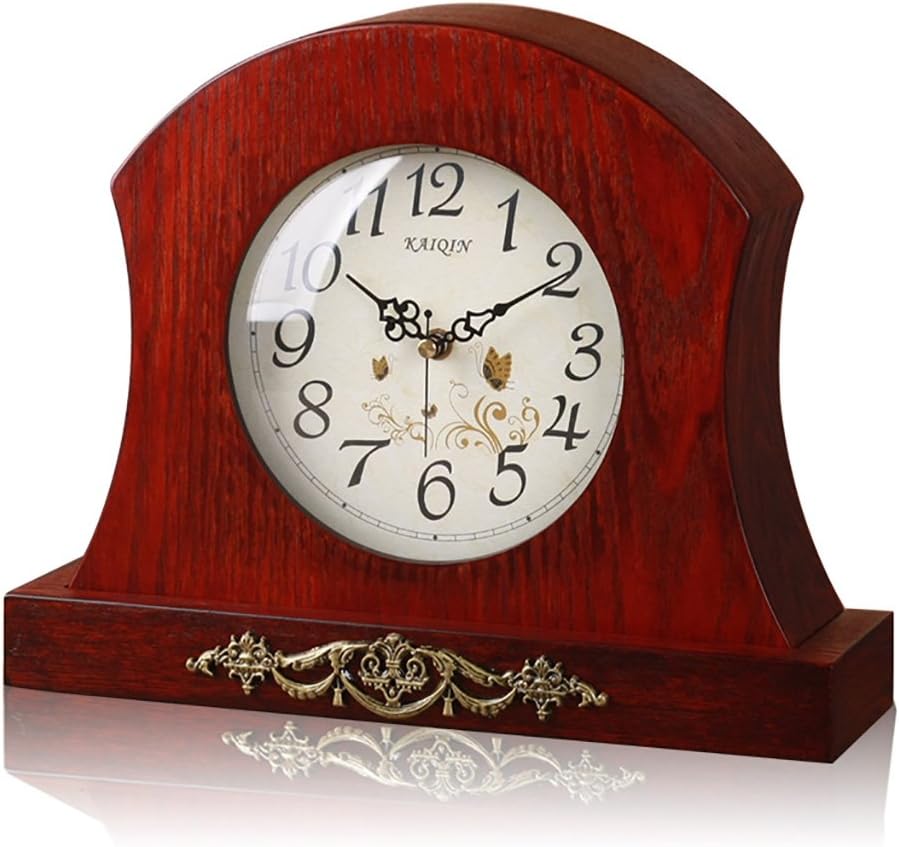 Desk Clock and Shelf Clock Retro Mantel/Mantle Rhythm Quartz Clock Living Room Desk Shelf Clocks Decoration