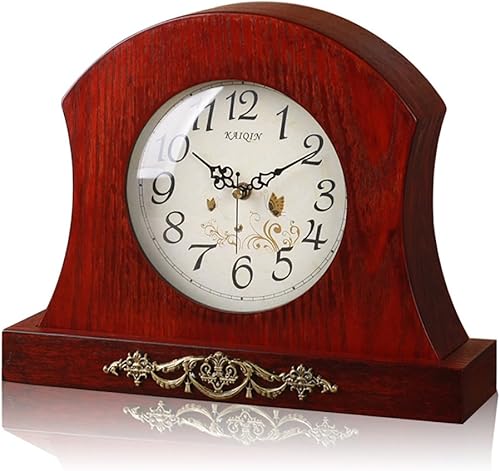 Reloj de Escritorio y Estantería Retro Mantel/Mantle Rhythm Reloj de Cuarzo para Salón Escritorio Estantería Relojes Decoración