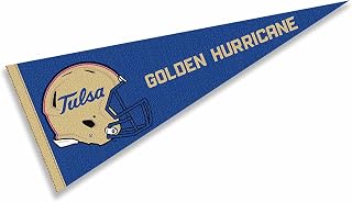 College Flags & Banners Co. Tulsa Hurricanes Football Helmet Pennant Flag