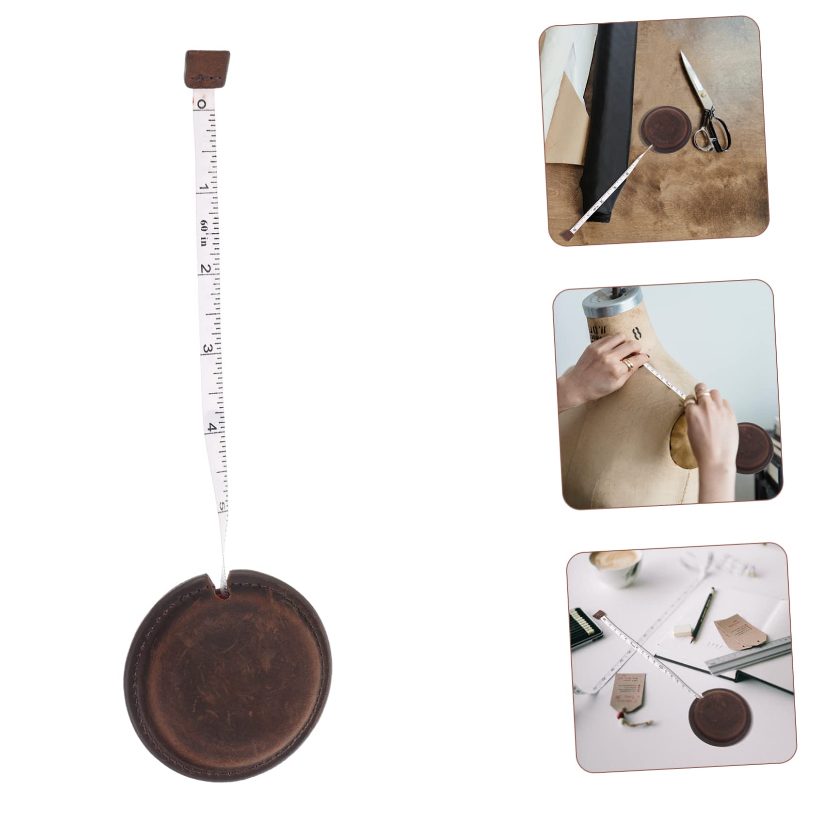 Lurrose 3piezas Cinta Métrica Retráctil Vintage Para Medidas De Cuerpo Cinta Medidora Portátil y Flexible Para Costura y Manualidades