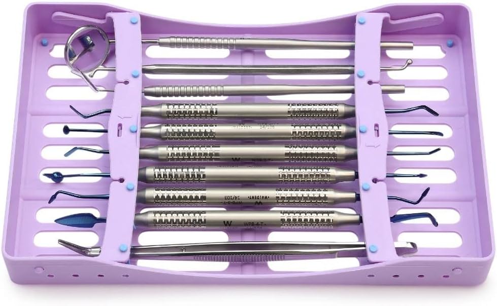 EiTi Instrument Sterilization Cassette – 7 Instruments | Autoclavable Plastic | Secure Snap-Lock Closure | Lightweight & Ergonomic Design | Ideal for Dental Clinics & Labs